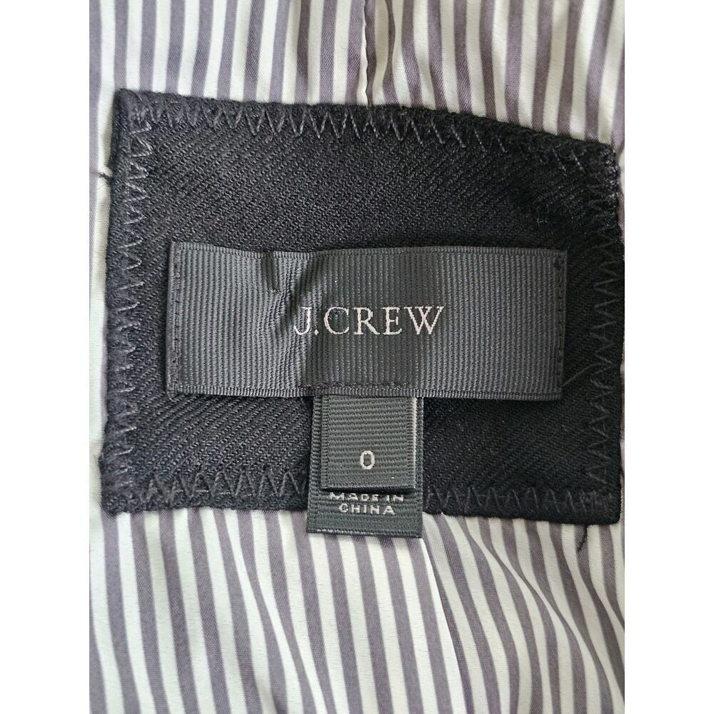 J. Crew Slim Schoolboy Wool Blend Blazer Women's Size 0 Classy Academia Preppy - Picture 9 of 12